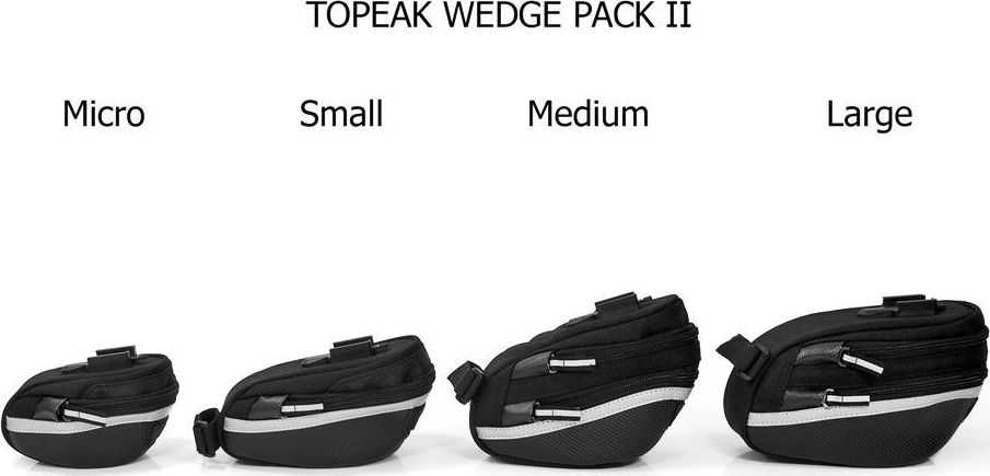 Topeak Wedge Pack II Medium dviračio krepšys, su fiksatoriumi
