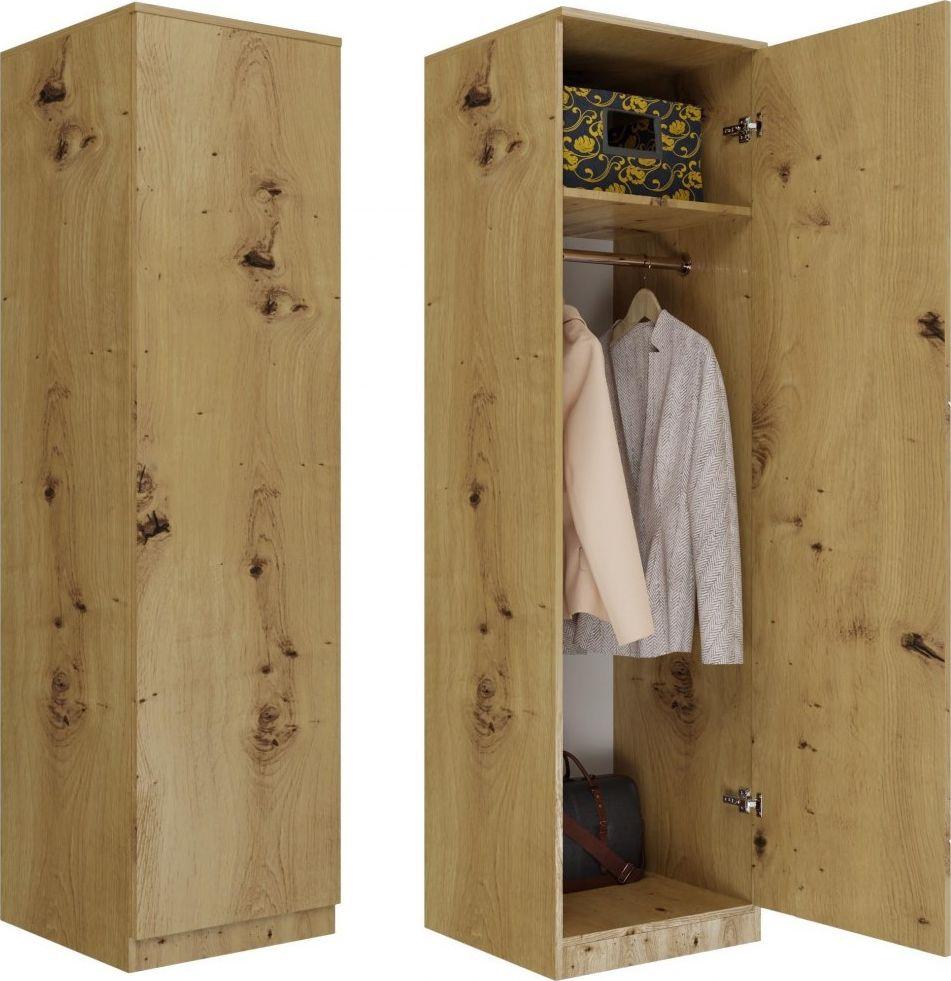 Top E Shop Miegamojo Spinta - Topeshop SD-50 Artisan KPL 5 Lentynų Ąžuolo Spinta
