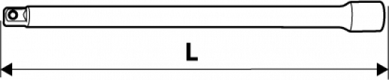 Przedłużka 1/2 colio prailginimas, 250 mm