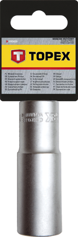 Nasadka Šešiakampis lizdas Topex 1/2" 27mm, 38D761