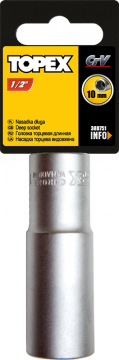 Šešiakampė galvutė Topex 1/2", 24mm