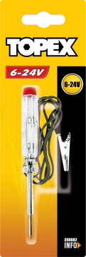TOPEX testeris automobilinis su adata 6-24V 39D082