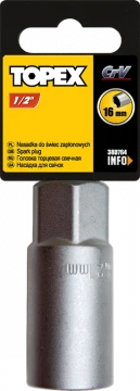Nasadka Šešiakampė galvutė Topex 1/2", 16mm