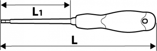 Atsuktuvas Topex PH0, 60mm