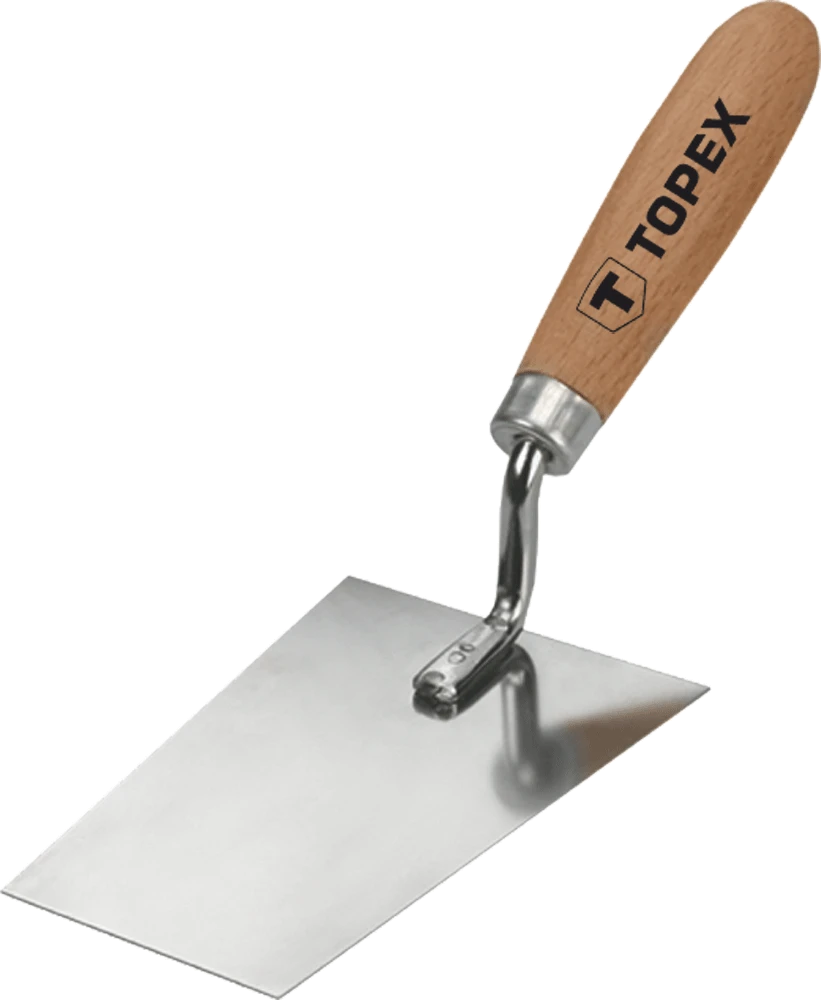 Kielnia Trapecinė tinko mentelė 160 x 80 mm, nerūdijančio plieno