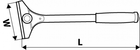 Skrobak Grandiklis dažams, 310 mm