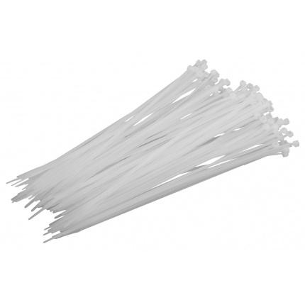 Užveržimo dirželiai TOPEX 2,5mm x 200mm Balti 100 vnt.