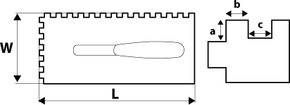Paca Trintuvė Topex, 280x130mm