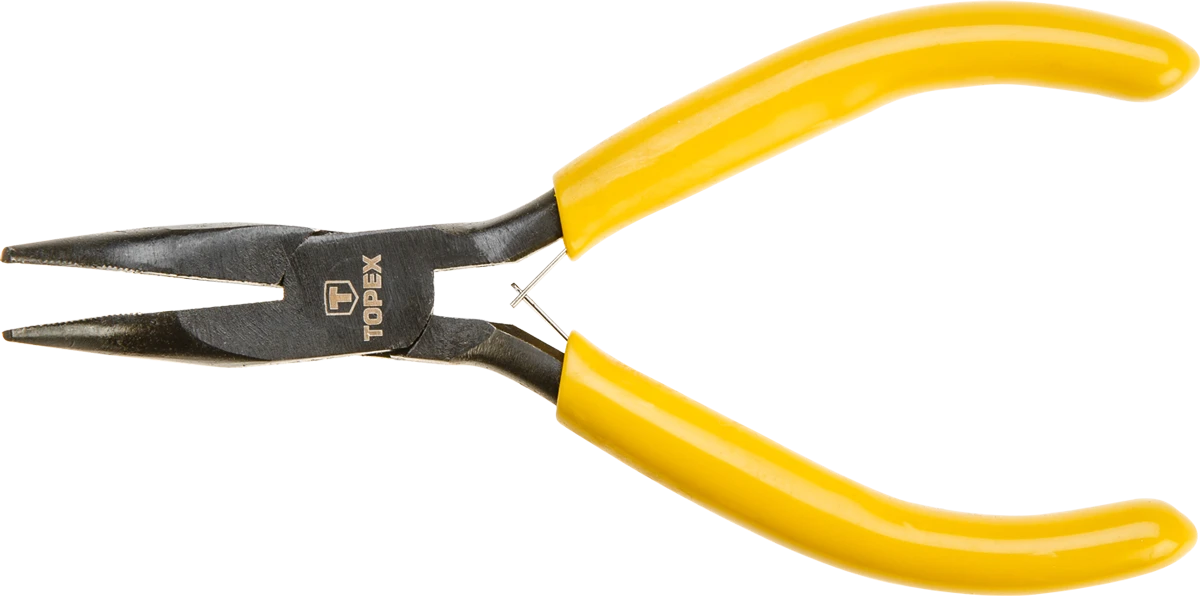 Szczypce Tikslios ilganosės replės, lenktos, 125 mm