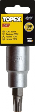 Nasadka Antgalis Topex Torx 1/2" T55 x 60 mm, 38D808