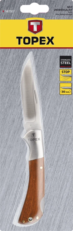 Kišeninis peilis Topex 98Z007; 80 mm