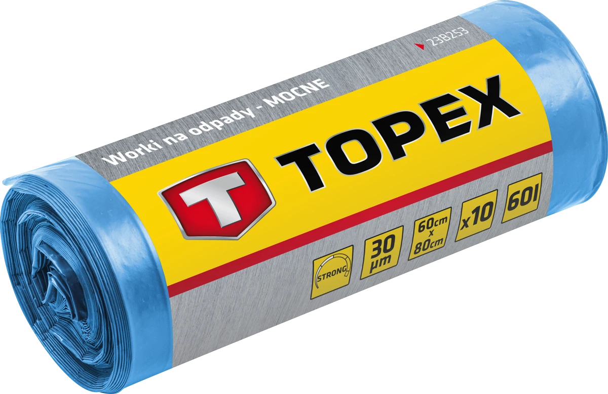 Worki Atliekų maišai 120 l, mėlyni, 40 mikronų