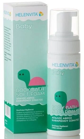 Helenvita kūdikių prausimosi putos su medvilnės ekstraktu, 400 ml