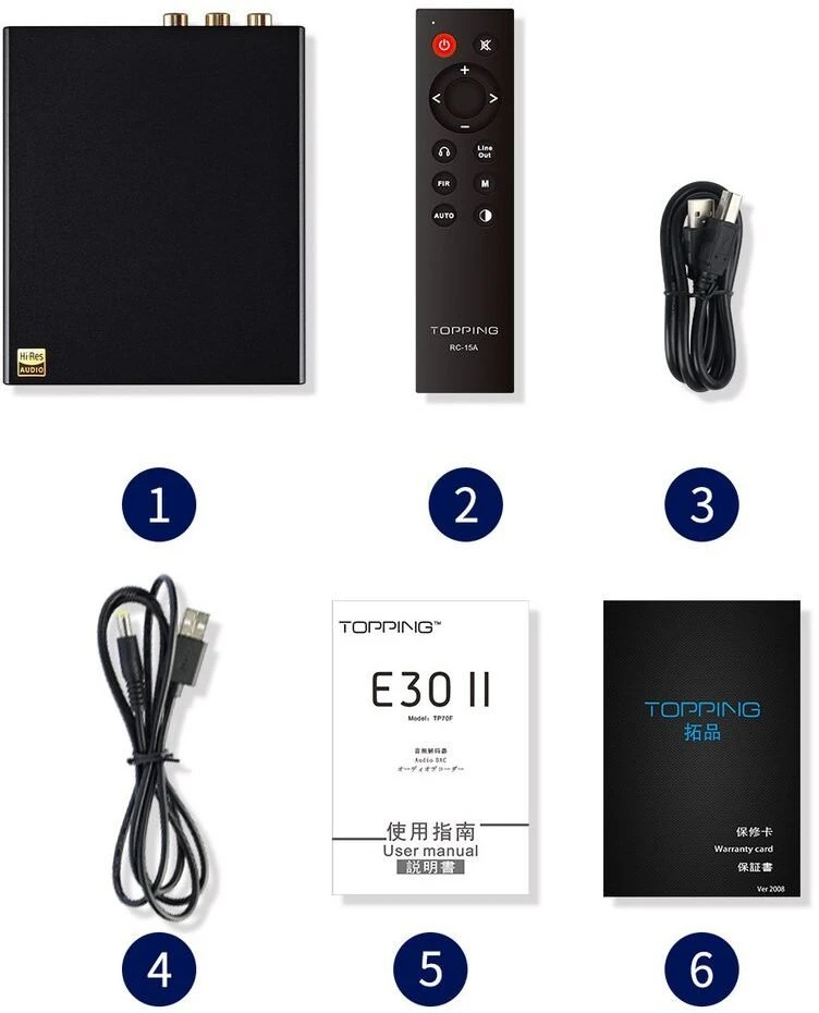 Topping E30 II BK – DAC USB klasy Hi-Fi