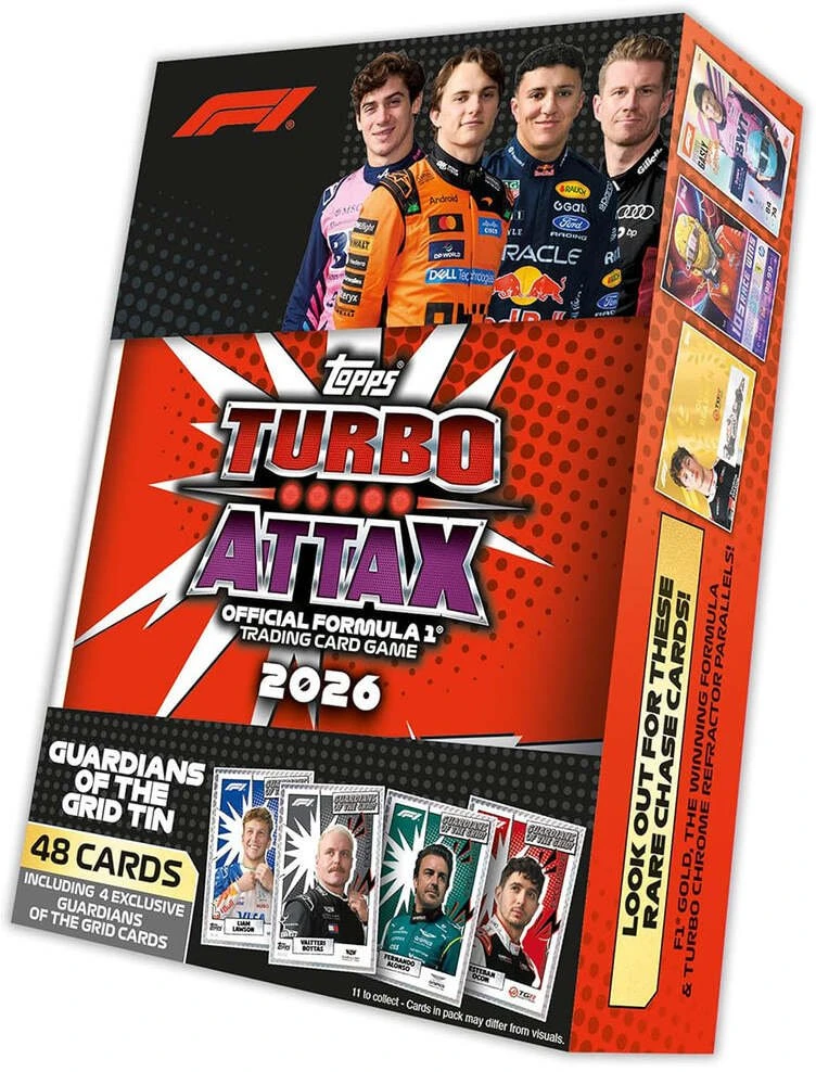 Topps - „Formula 1 Turbo Attax Mega Tin“ asortimentas (F1TA26-05)