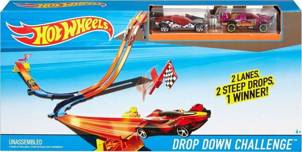 Mattel Hot Wheels Trasos statytojo lenktynių rinkinys