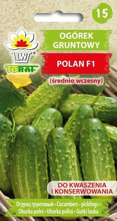 Toraf Daržovių sėklos | Agurkas Polan F1 | 5 g pakuotė