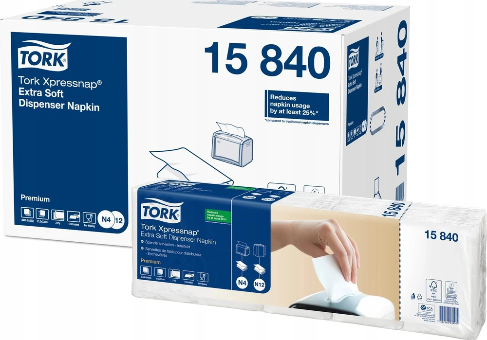 „Tork Baltas Monochromatic“, 330 mm, 213 mm, 540 mm, 98 mm