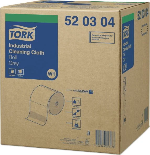 „Tork“ – didelis neaustinės medžiagos ritinėlis pramoniniam purvui, rutulinis – 361 m