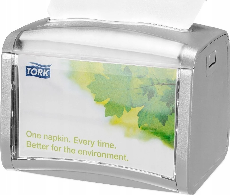 Servetėlių dozatorius TORK XPRESSNAP TABLETOP, 20,1 x 15,5 x 15 cm, šv. pilkos sp. (272613)