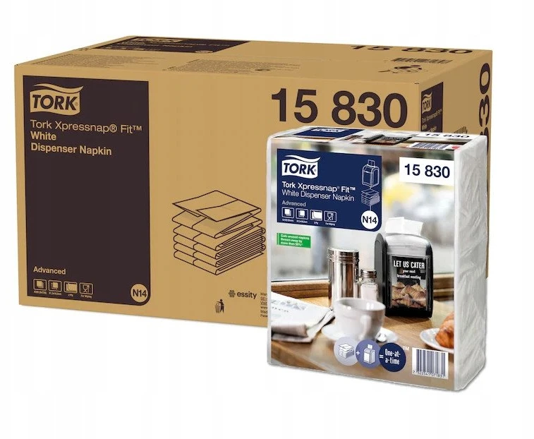 Tork Servetėlių dozatorius FC955 Xpressnap Fit baltos N14 4320 vnt./indelyje - (4320 vnt.)