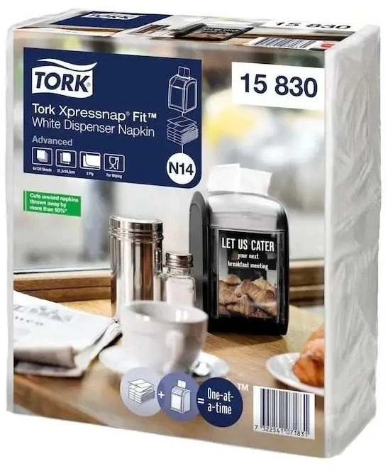 Tork Servetėlių dozatorius FC955 Xpressnap Fit baltos N14 4320 vnt./indelyje - (4320 vnt.)