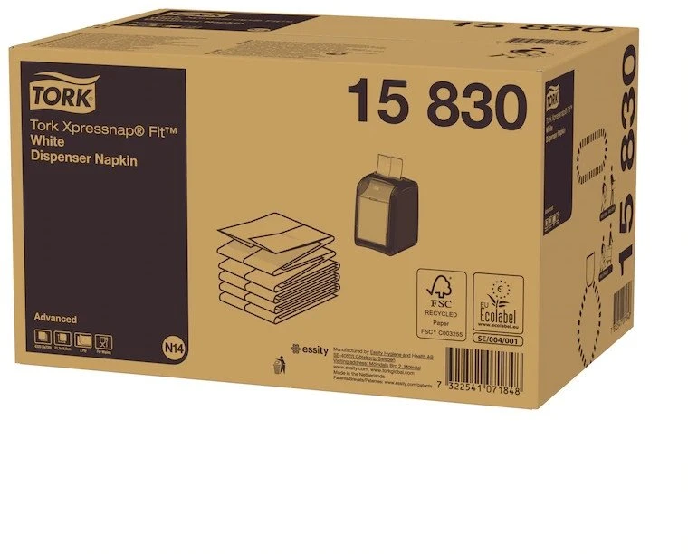 Tork Servetėlių dozatorius FC955 Xpressnap Fit baltos N14 4320 vnt./indelyje - (4320 vnt.)