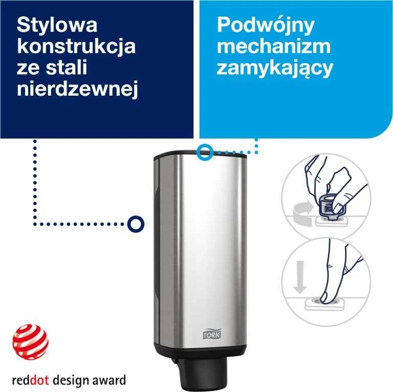 Muilo putų dozatorius TORK, 289 x 106 x 107 mm (460010)