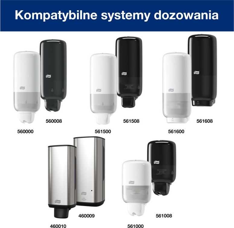 „Tork“ muilo dozatorius „Tork“ - Dangtelis, skirtas dozatoriams, - baltas