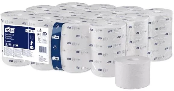 Tork OptiServe papier toaletowy bez gilzy T7 universal 1 Warstwa Baltas