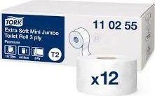 Tork tualetinis popierius Mini Jumbo Premium balta ypač minkštas 120m 12 vnt.