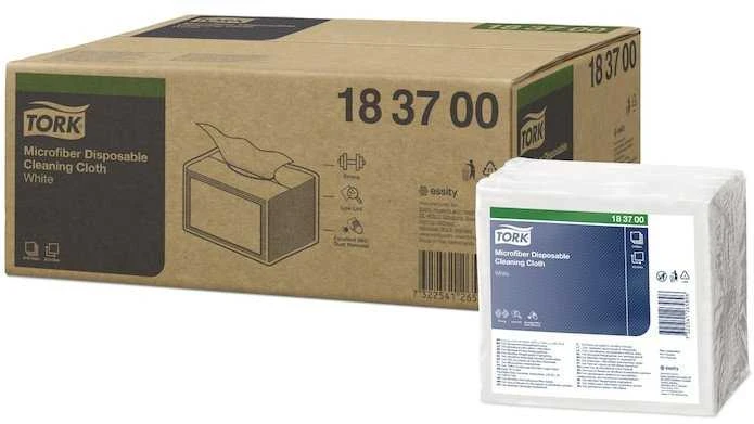 Vienkartinės valymo šluostės iš mikropluošto Tork (183700), 60 g/m2, 40 vnt