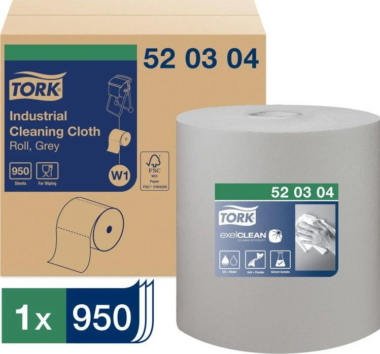 „Tork“ – didelis neaustinės medžiagos ritinėlis pramoniniam purvui, rutulinis – 361 m