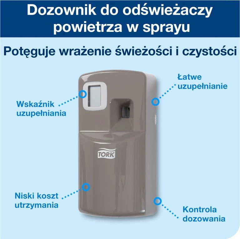Tork A1 programuojamas purškiamojo oro gaiviklio dozatorius