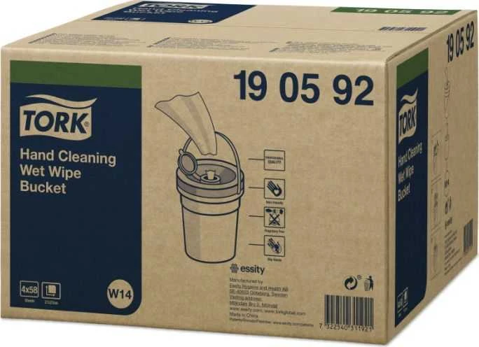 Servetėlės drėgnosios Tork Premium W14 (190592), 1 sluoksnis, baltos spalvos, 58 lapelių