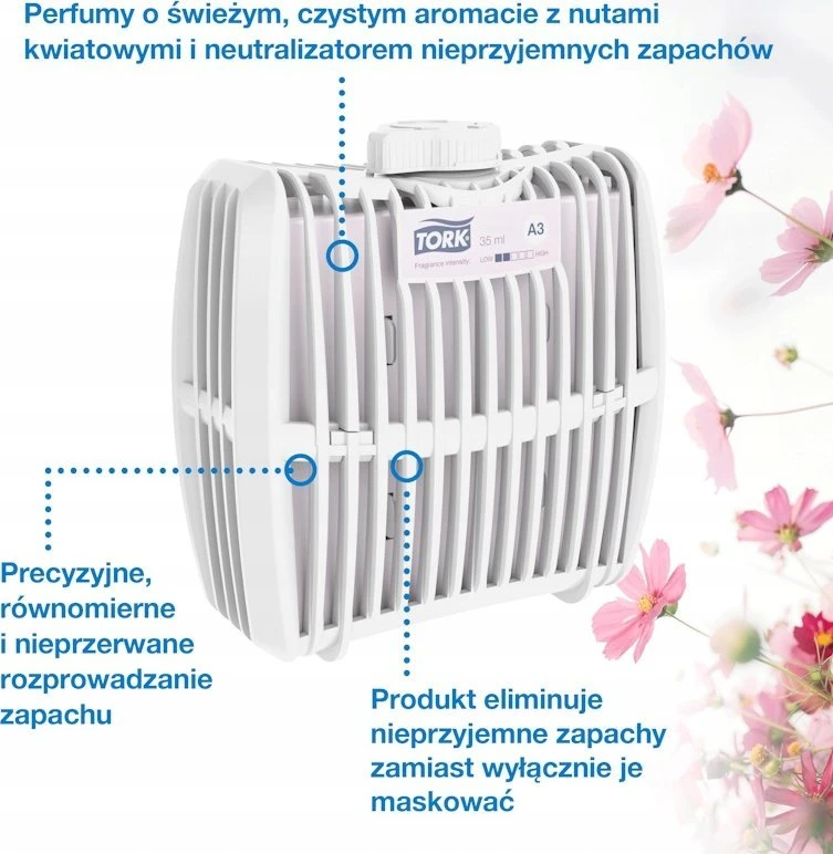 Drėkintuvas Kvapus neutralizuojantis oro gaiviklis Tork Bloosom 257011