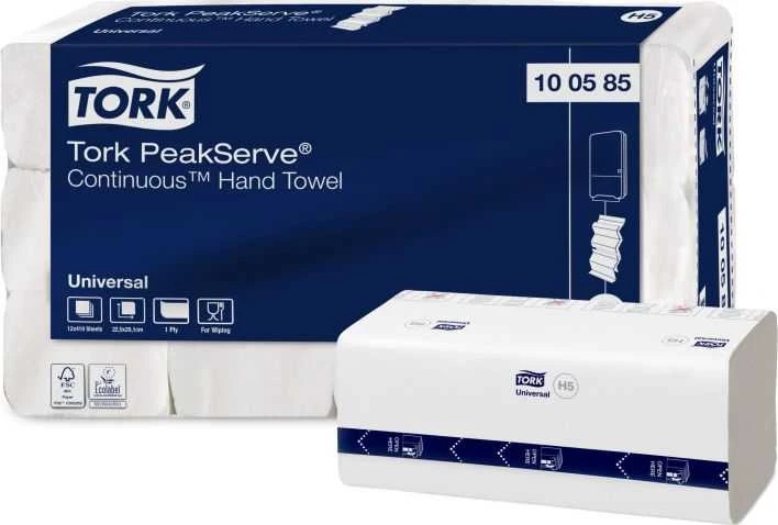 Tork Tork PeakServe Continuous - Popieriaus rankšluostis didelio intensyvumo vietose, H5 - Baltieji
