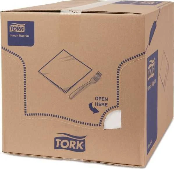 Servetėlės Tork (477149), pietų servetėlės, 2 sluoksniai, 200vnt., baltos spalvos