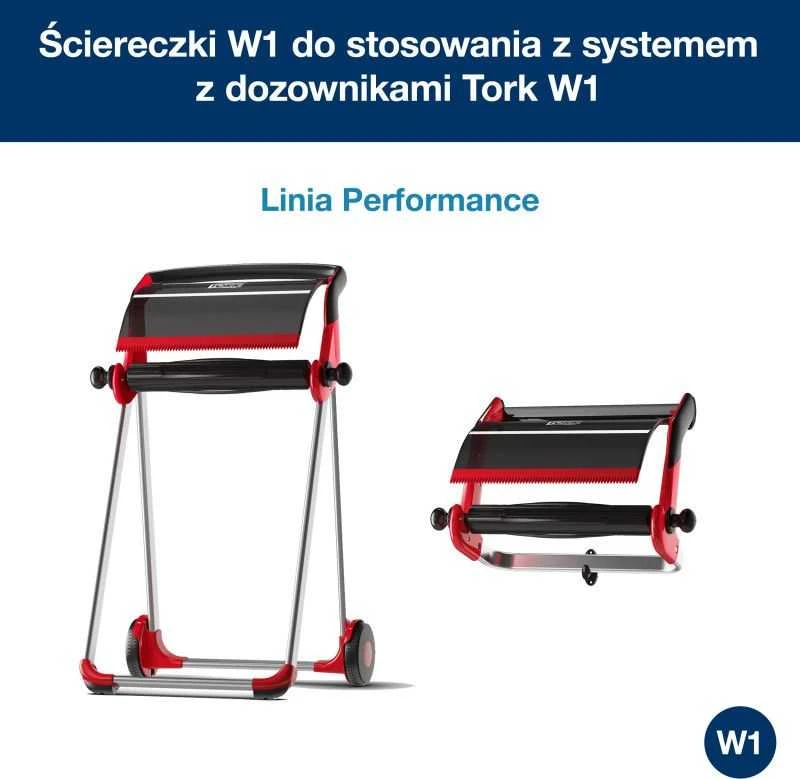 Pramoninis popierius Tork Industrial Heavy-Duty W1, 130080, 3 sluoksniai, mėlynos spalvos, 255m