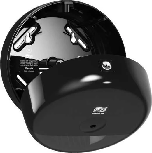 Laikiklis tualetiniam popieriui Tork Smart One Mini T9 (681008), juodos spalvos, plastikinis