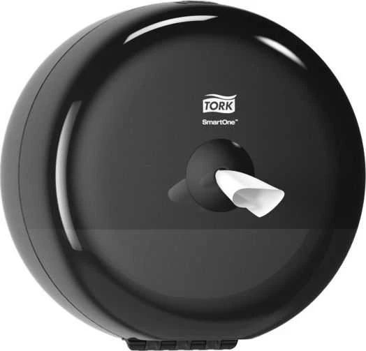 Laikiklis tualetiniam popieriui Tork Smart One Mini T9 (681008), juodos spalvos, plastikinis