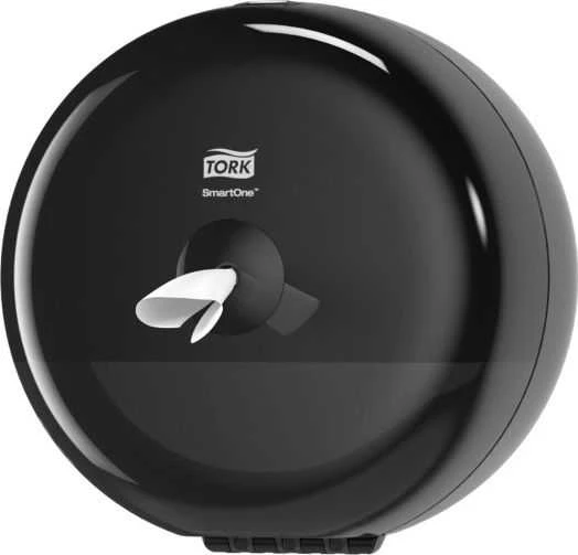 Laikiklis tualetiniam popieriui Tork Smart One Mini T9 (681008), juodos spalvos, plastikinis