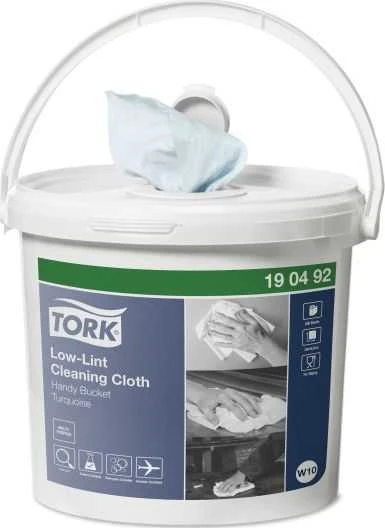 Tork – neaustinis valymo audinys su mažu dulkių kiekiu, premium – šviesiai žalia
