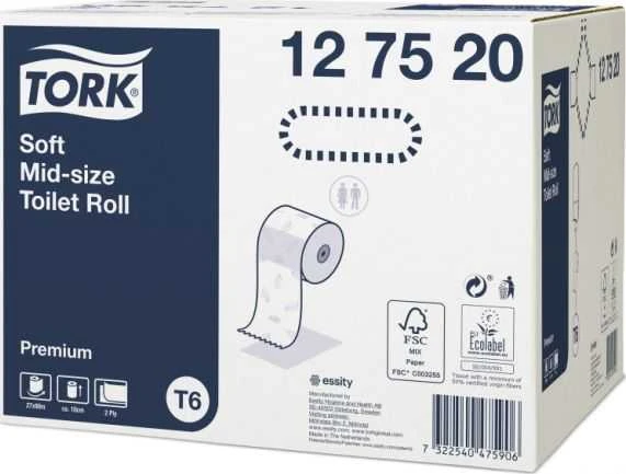 Tork Tork - Tualetinio popieriaus dalytuvas su automatiniu ritinėlio keitimu - 90 m