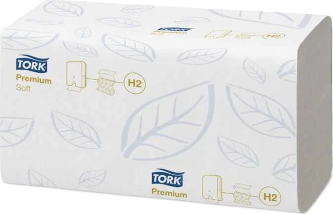 Lapelinis rankšluostinis popierius Tork Premium Interfold H2, 2 sl., 150 lap., 25,2x21,2cm, Z, 21 vn