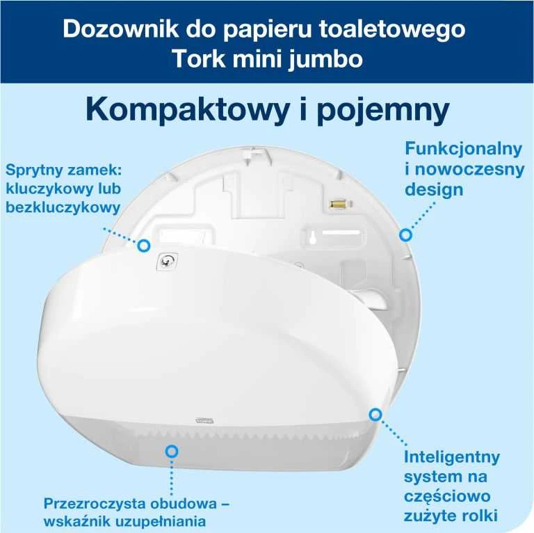Tualetinio popieriaus dalytuvas Tork Mini Jumbo T2