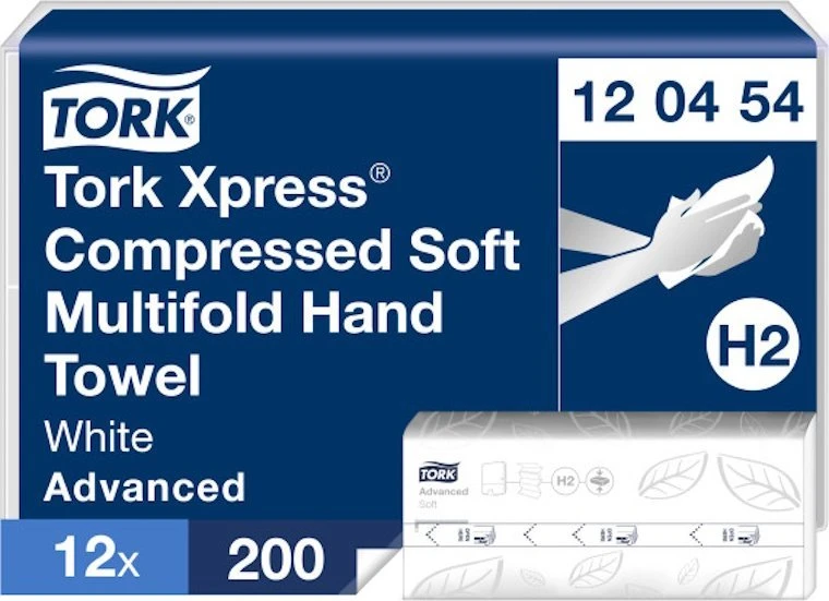 Tork Xpress - Skompresowany miękki ręcznik w składce czteropanelowej, balta - Advanced