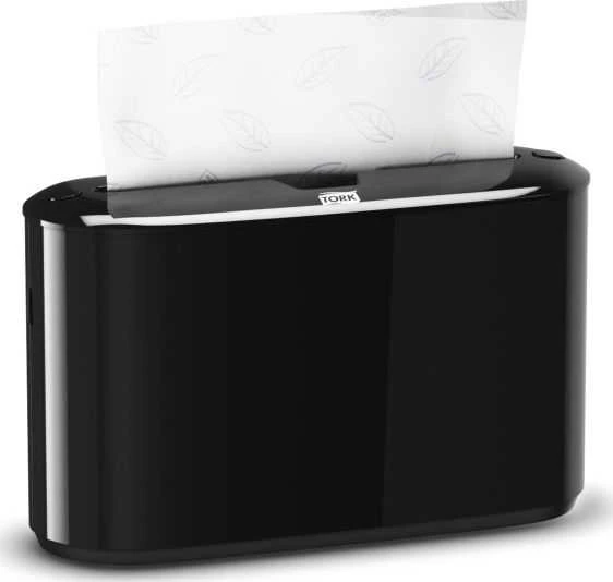 Popierinių rankšluosčių laikiklis TORK XPRESS COUNTERTOP MULTIFOLD 323 x 218 x 116 mm, juoda 552208