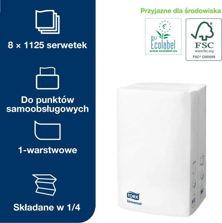 Tork Xpressnap® baltos dozatoriaus servetėlės