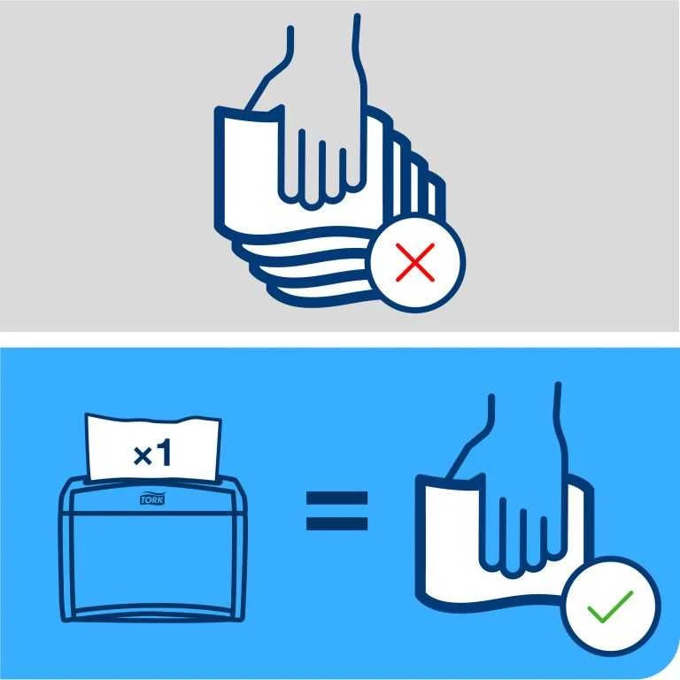 Tork Xpressnap® baltos dozatoriaus servetėlės